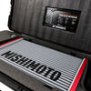 Mishimoto Universal Carbon Fiber Intercooler - Gloss Tanks - 600mm Silver Core - S-Flow - GR V-Band