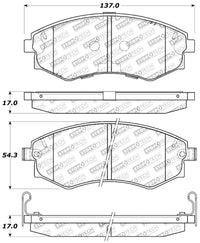 StopTech Performance 89-1/94 Nissan 240SX (w/ABS) 92-01/05-06 Hundai Elantra Front Brake Pads