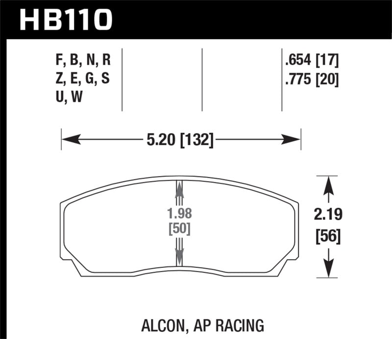 Hawk AP CP2279 / CP3788 / CP3789 / C5835 / C5880 / C5830 (SC430) Caliper DTC-70 Race Brake Pads