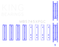 King Engine Bearings Subaru FA20/Toyota 4U-GSE (Size .026) pMaxKote Performance Main Bearing Set