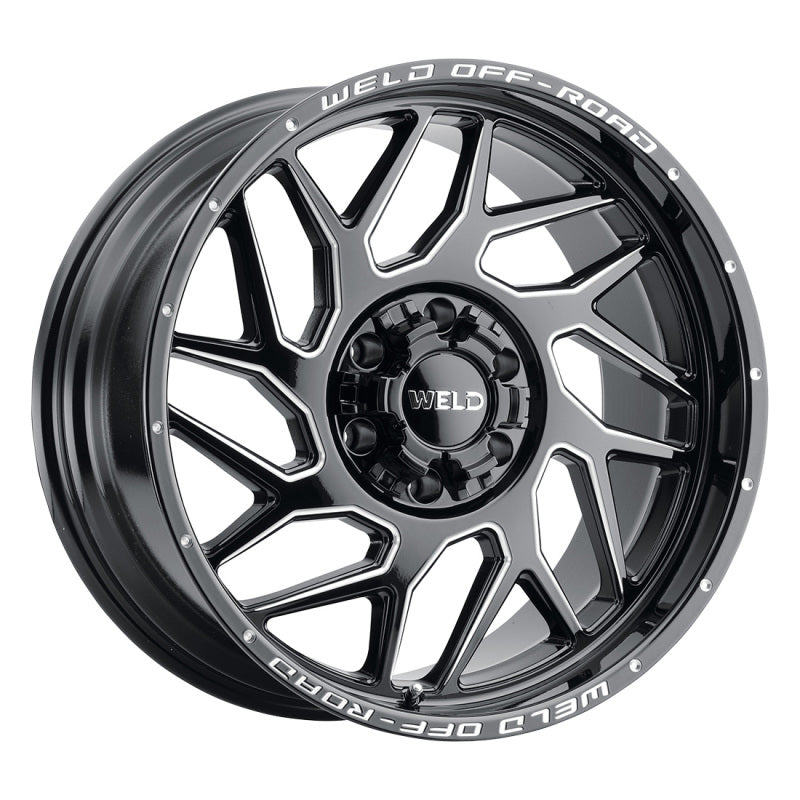 Weld Off-Road W117 20X10 Fulcrum 8X165.1 ET13 BS6.00 Gloss Black MIL 125.1