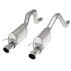 Stainless Works 2006-13 Corvette C6ZO6/ZR1 3in Axleback Chambered Mufflers Dual 4in Rolled Edge Tips