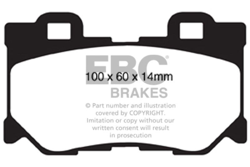 EBC 08-13 Infiniti FX50 5.0 Greenstuff Rear Brake Pads