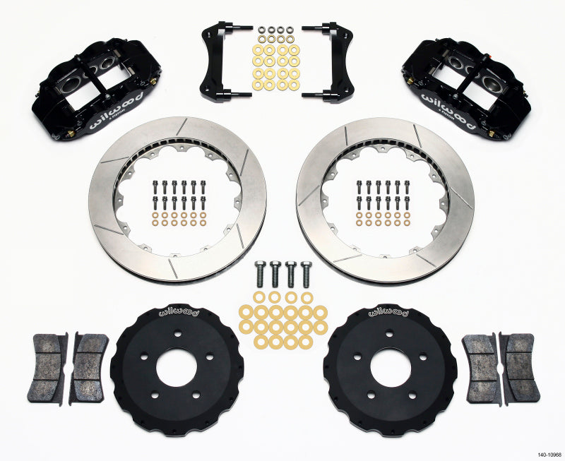 Wilwood Narrow Superlite 6R Front Hat Kit 13.06in Backdraft Cobra (BMW E36 Based)