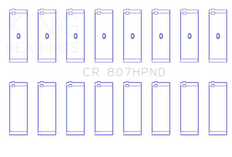 King Engine Bearings Chevy LS1 / LS6 (Size 010X) Performance Rod Bearing Set