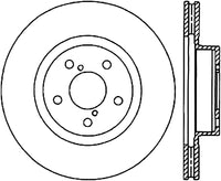 StopTech 05-10 Subaru Impreza WRX/STi Slotted & Drilled Left Front Rotor