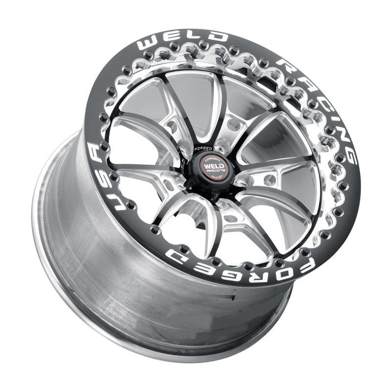 Weld S80 18x5 / 5x4.5 BP / 2.1in. BS (-23mm Offset) Black Wheel 3.18 ID (High Pad) - non-Beadlock