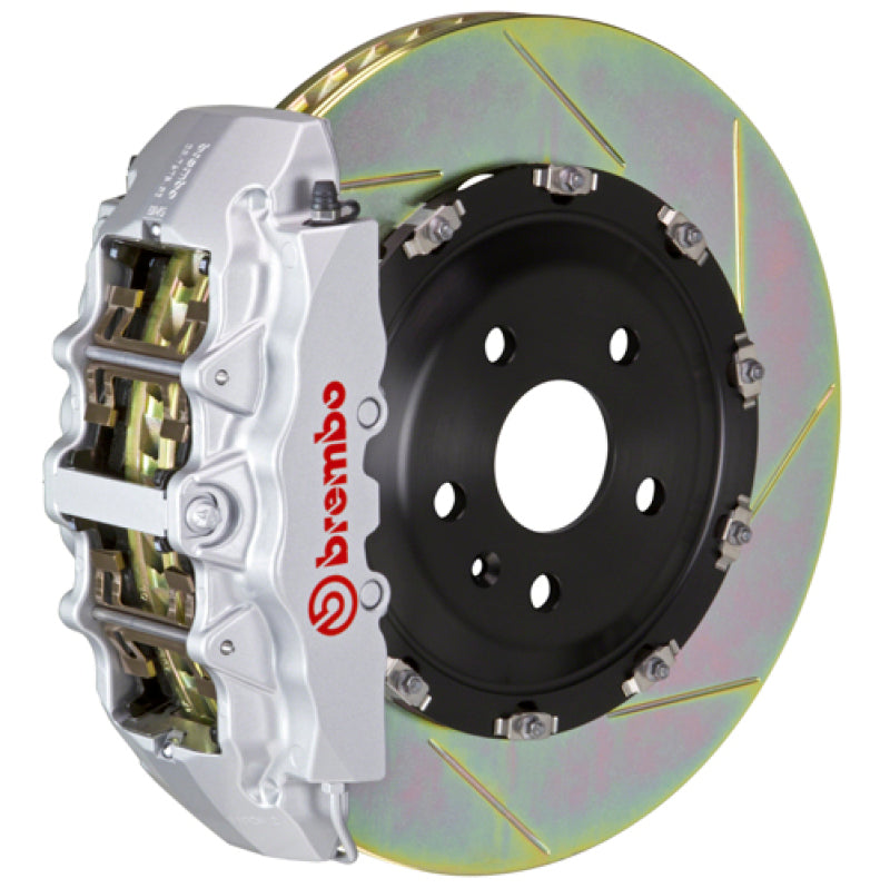 Brembo 00-02 CL500/03-05 S600/03-06 CL600 Fr GT BBK 8Pis Cast 380x34 2pc Rtr Slot Type1-Silver