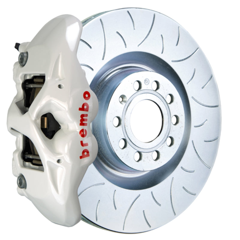 Brembo 22+ Golf R/22+ S3 Front GT BBK 6 Piston Cast 380x34 2pc Rotor Slotted Type3- White