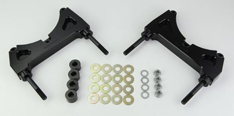 Wilwood Brackets (2) - w/Mounting Kit - SL4R - P-Brake Kit 14in Rotor