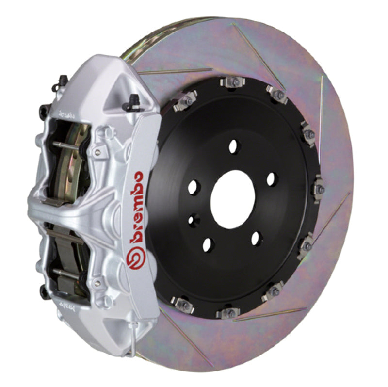 Brembo 06-10 M5/06-10 M6 Front GT BBK 6 Piston Cast 405x34 2pc Rotor Slotted Type1-Silver