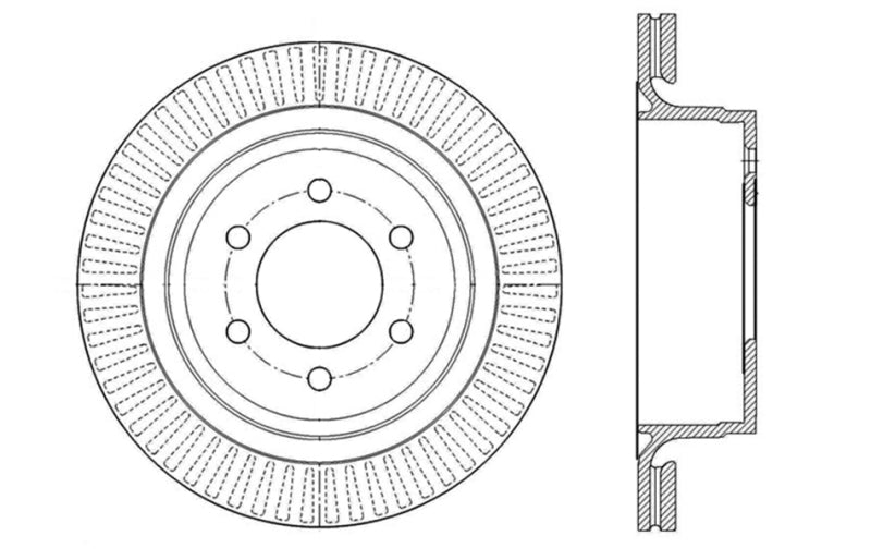 StopTech Drilled Sport Brake Rotor