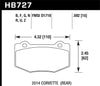 Hawk 2014 Chevrolet Corvette HPS Rear Brake Pads