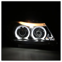 Spyder BMW E90 3-Series 06-08 Projector LED Halo Amber Reflector Rplc Bulb Chrm PRO-YD-BMWE9005-AM-C