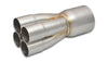 Vibrant 4-1 SS Merge Collectors (1-3/4in Inlet Slipover ID 3in Merge Outlet OD) - Sold Individually
