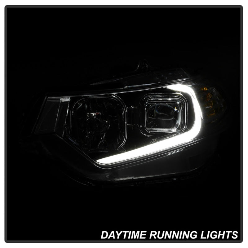 xTune 09-14 Acura TSX Projector Headlights - Light Bar DRL - Chrome (PRO-JH-ATSX09-LB-C)
