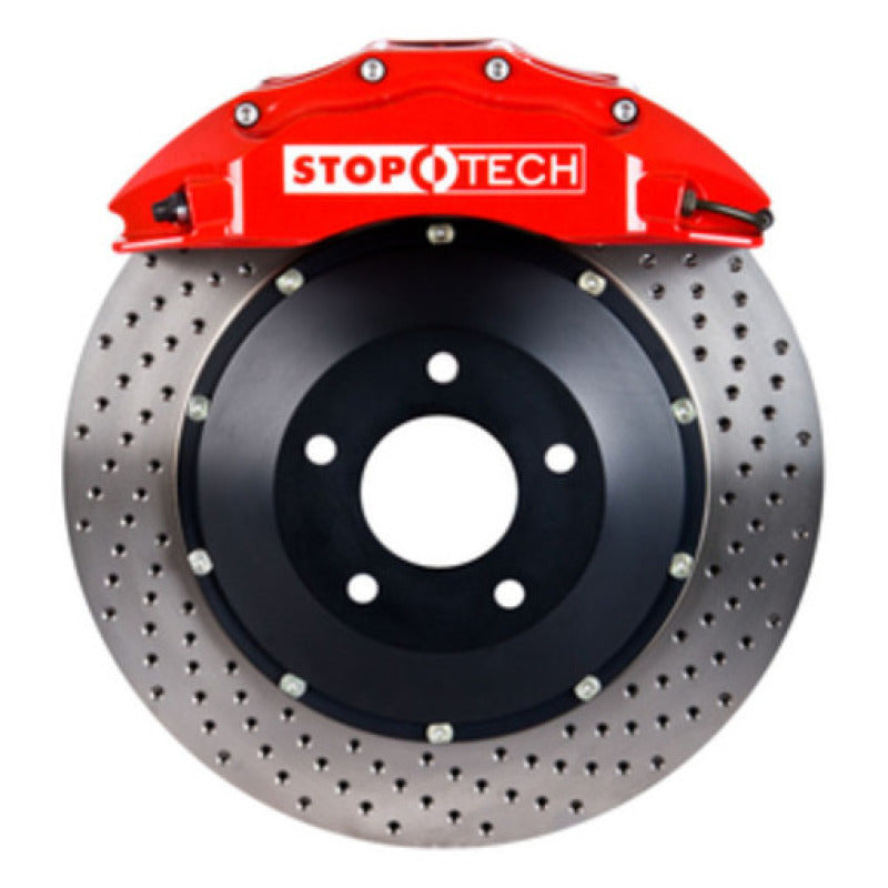 StopTech BBK 93-98 Toyota Supra Front ST-60 355x32 Red Drilled Rotors