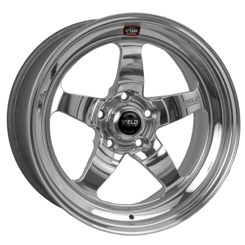 Weld S71 18x7 / 5x120mm BP / 4.1in. BS Polished Wheel (High Pad) - Non-Beadlock