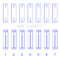 King Engine Bearings Volkswagen VR6 2.8L Performance Main Bearing Set - Size STD
