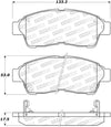 StopTech Sport Brake Pads w/Shims & Hardware - Front