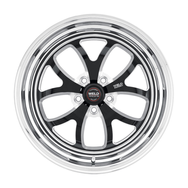 Weld S76 15x8.33 / 5x4.75 BP / 3.5in. BS Black Wheel (Medium Pad) - Non-Beadlock