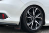 Rally Armor 16-21 Honda Civic Si Coupe White UR Mud Flap w/ Black Logo