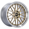 BBS LM 19x10 5x120 ET25 Gold Center Polished Lip Wheel -82mm PFS/Clip Required