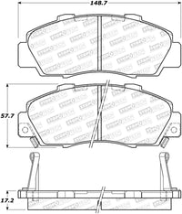 StopTech 91-05 Acura NSX Sport Performance Front Brake Pads