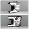 Spyder Signature Ford F150 18-19 (Halogen Model) Projector Headlights - Chrome (PRO-YD-FF15018-LB-C)