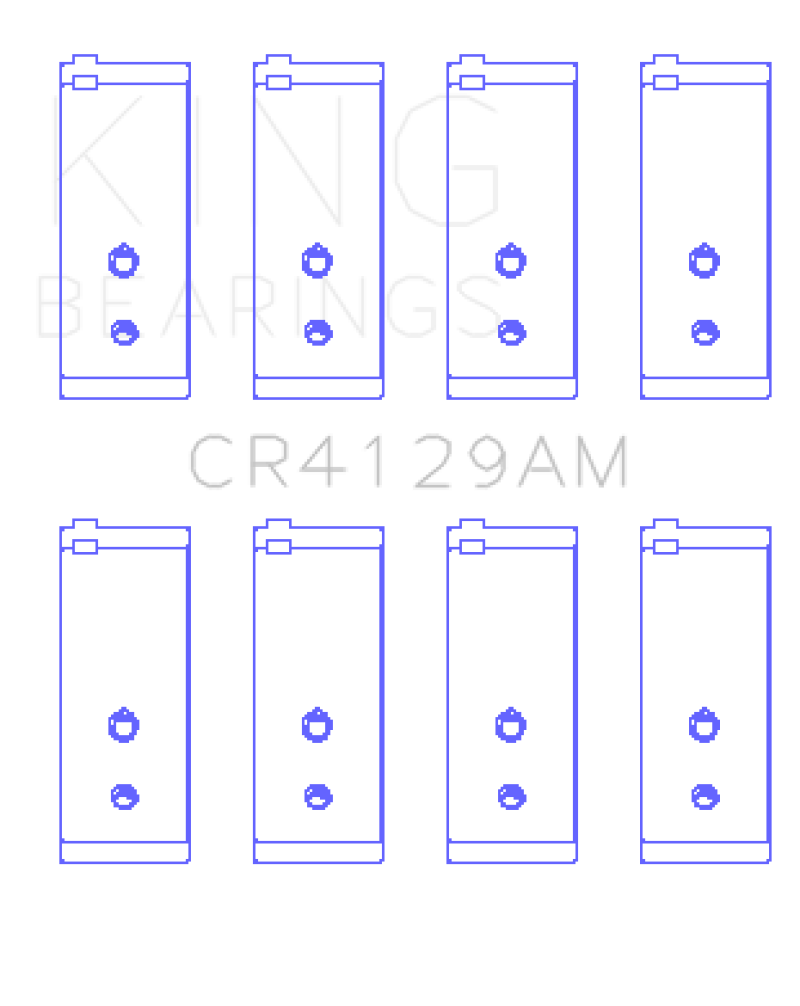 King Toyota 18R/21R (Size .5) Connecting Rod Bearing Set