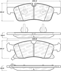 StopTech Performance 11-12 Dodge Durango Front Brake Pads