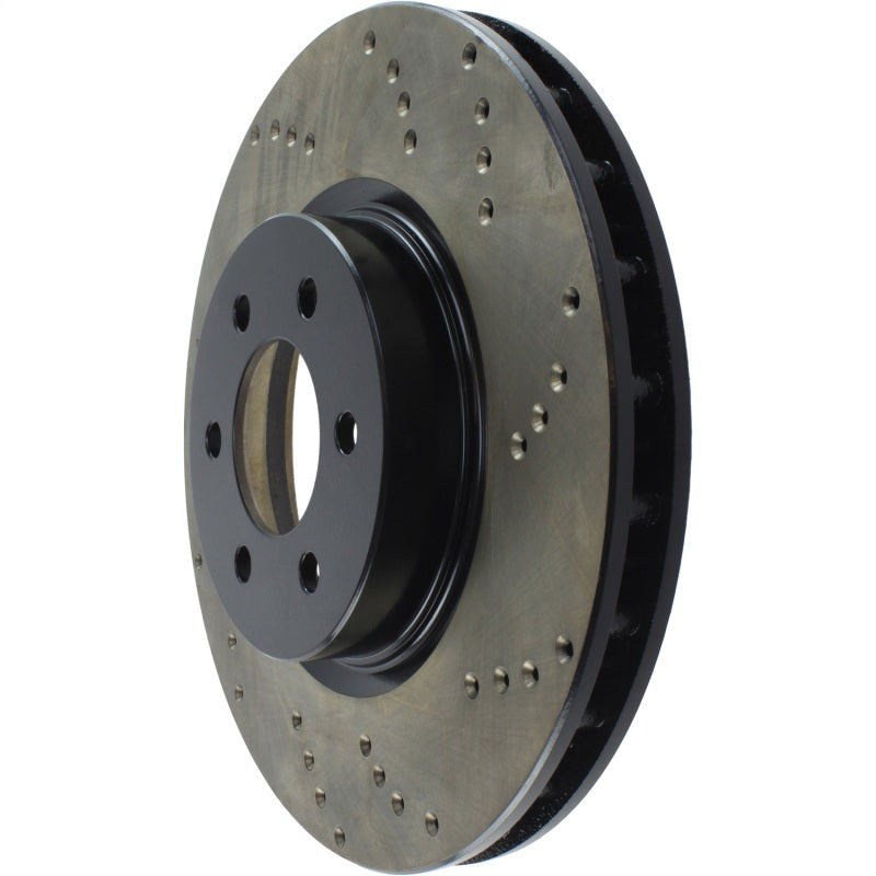 StopTech 92-02 Dodge Viper Drilled Front Left Cryo Rotor