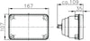 Hella Module 164 x 103mm H4 12V ECE High/Low Beam Headlamp