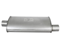 aFe Scorpion Replacement Alum Steel Muffler Double Layer 2-1/2in In/Out Center/Offset 18inL x9inW