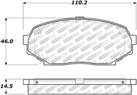StopTech 90-93 GEO Storm / Mazda Miata Street Select Front Brake Pads