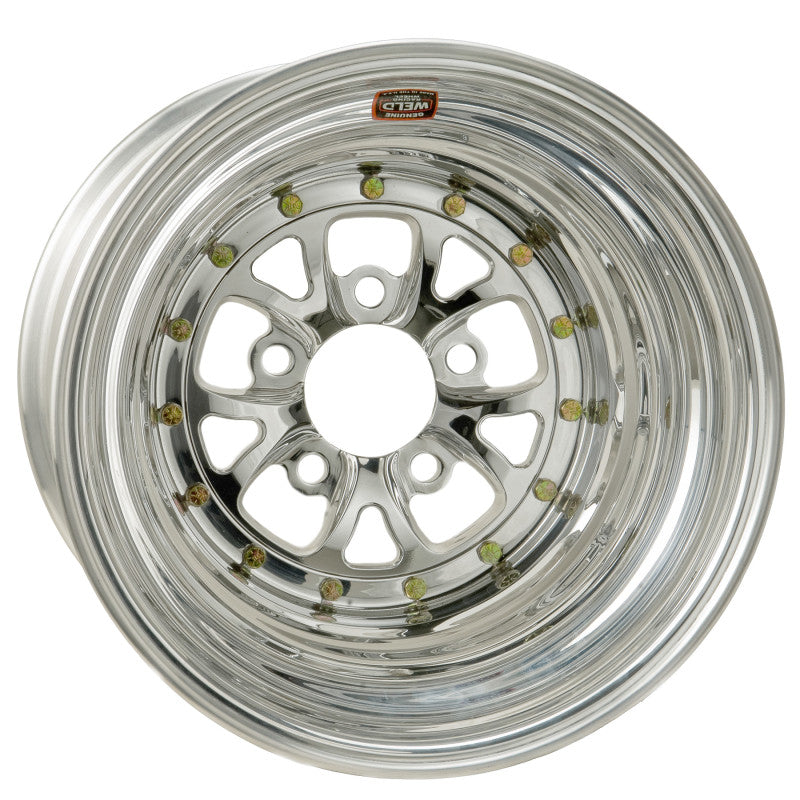 Weld V-Series 15x10 / 5x4.5 BP / 6in. BS Polished Wheel - Non-Beadlock