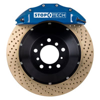 StopTech 08-13 Lexus IS F Front BBK w/Blue ST-60 Calipers Drilled Zinc 380x32mm Rotors Pads SS Lines