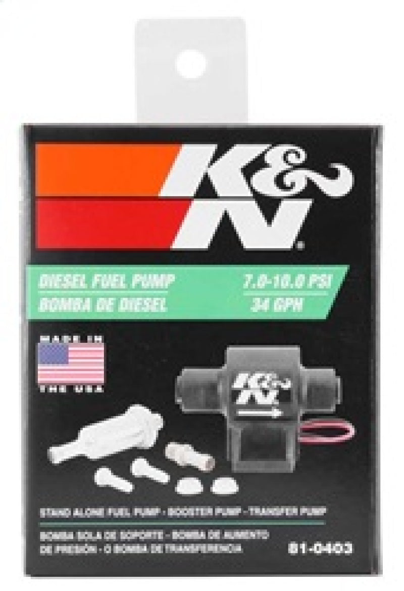 K&N Performance Electric Fuel Pump 9-11.5 PSI Diesel