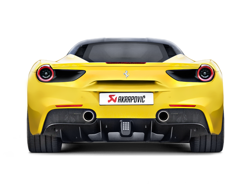Akrapovic 16-17 Ferrari 488 GTB/488 Spyder Slip-On Line (Titanium) w/ Carbon Tips