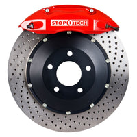 StopTech 91-05 Acura NSX Rear BBK w/Red ST-40/10 Calipers Drilled 328x28mm Rotors