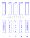 King Engine Bearings Audi CDAA/CDHA/CDHB/CDAB Main Bearing Set (Set of 5) - Size STD