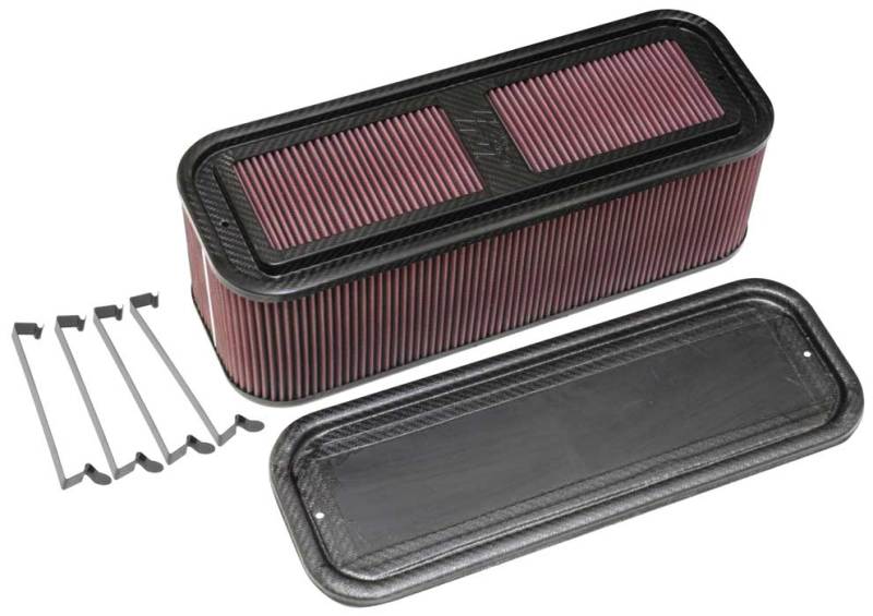 K&N Custom Racing Assembly 19in x 6.5in Carbon Fiber Air Filter