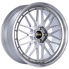 BBS LM 21x9 5x120 ET32 Diamond Silver Center Diamond Cut Lip Wheel -82mm PFS/Clip Required