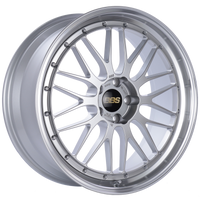 BBS LM 21x9 5x120 ET32 Diamond Silver Center Diamond Cut Lip Wheel -82mm PFS/Clip Required