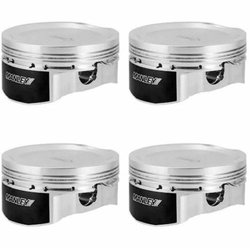 Manley 03-06 Mitsubishi Evo 8/9 4G63T 85.5mm +.5mm Bore 8.5/9.0:1 Dish Extreme Duty Pistons w/ Rings