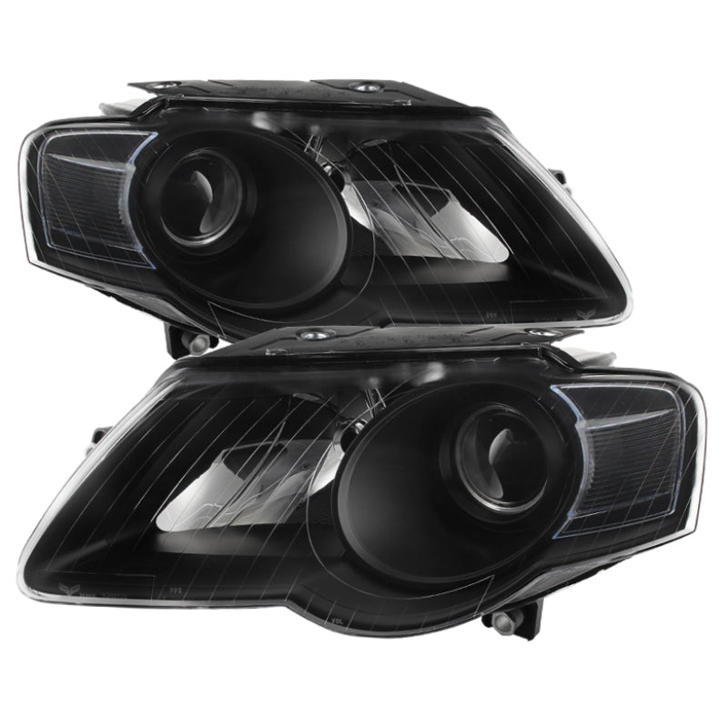 Xtune Volkswagen Passat 06-10 (Halogen Only) Projector Headlights Black HD-JH-VWPAT06-BK