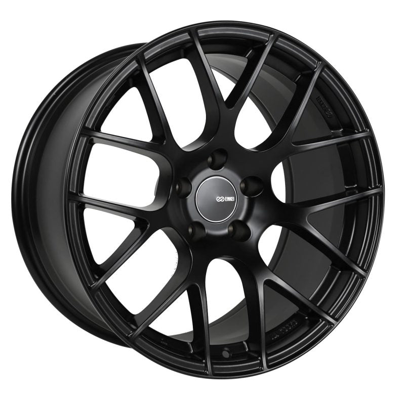 Enkei Raijin 19x8 40mm Offset 5x114.3 Bolt Pattern 72.6 Bore Dia Black Wheel