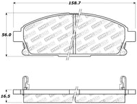 StopTech Sport Brake Pads w/Shims and Hardware - Rear