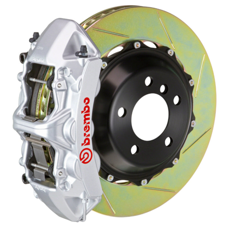 Brembo 17+ A4 /18+ A5 Front GT BBK 6 Piston Cast 380x32 2pc Rotor Slotted Type-1-Silver