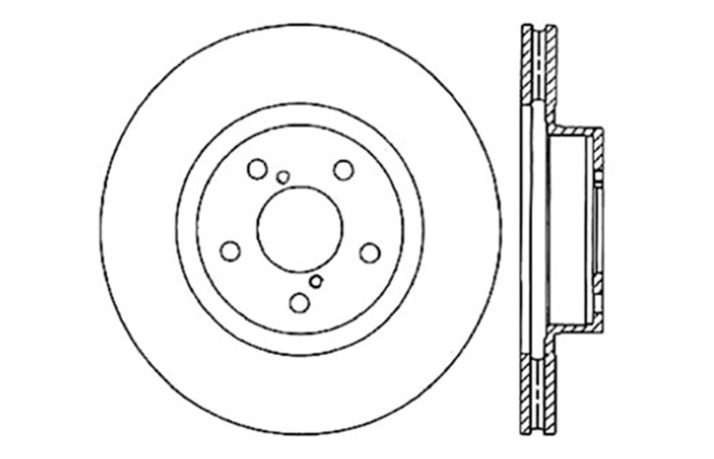 StopTech Drilled Sport Brake Rotor